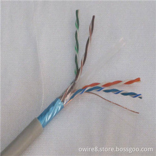 23AWG bare copper FTP cat6 LAN cable, pass fluke test from cable manufacturer